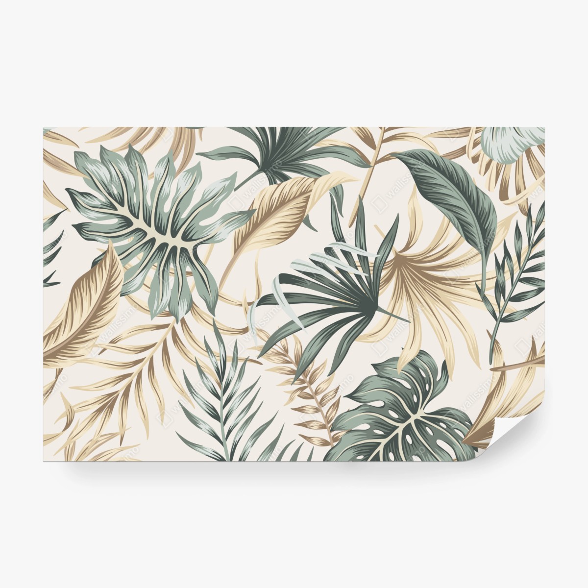Fototapete tropisches botanisches blättermuster – Wallnifity® Fototapete tropisches botanisches blättermuster – Wallnifity®