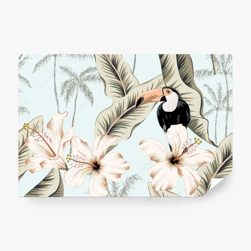 Fototapete eisberg und bergreflexionen in türkisfarbenem wasser – Wallnifity®