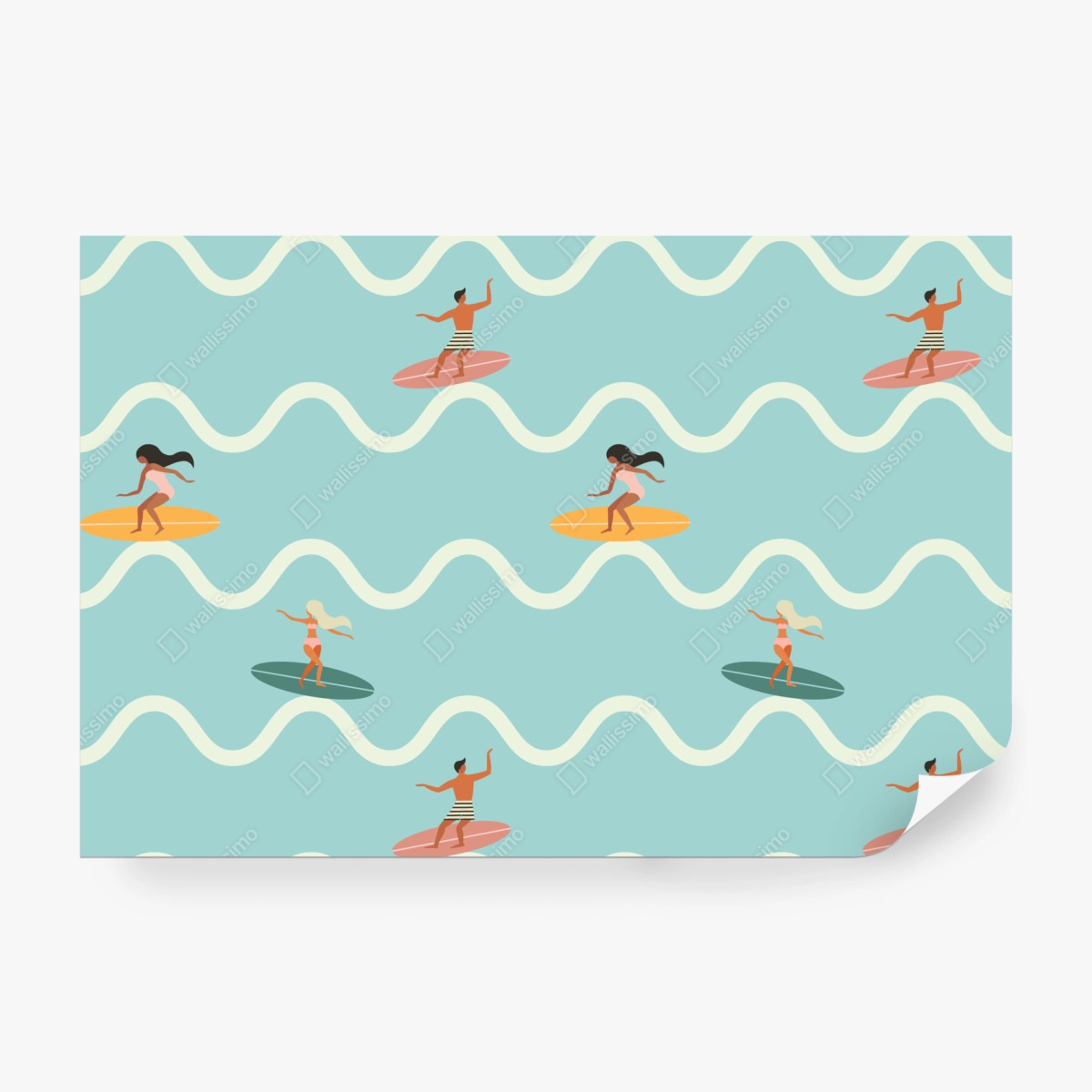 Fototapete surfer auf türkisfarbenen wellen – Wallnifity® Fototapete surfer auf türkisfarbenen wellen – Wallnifity®