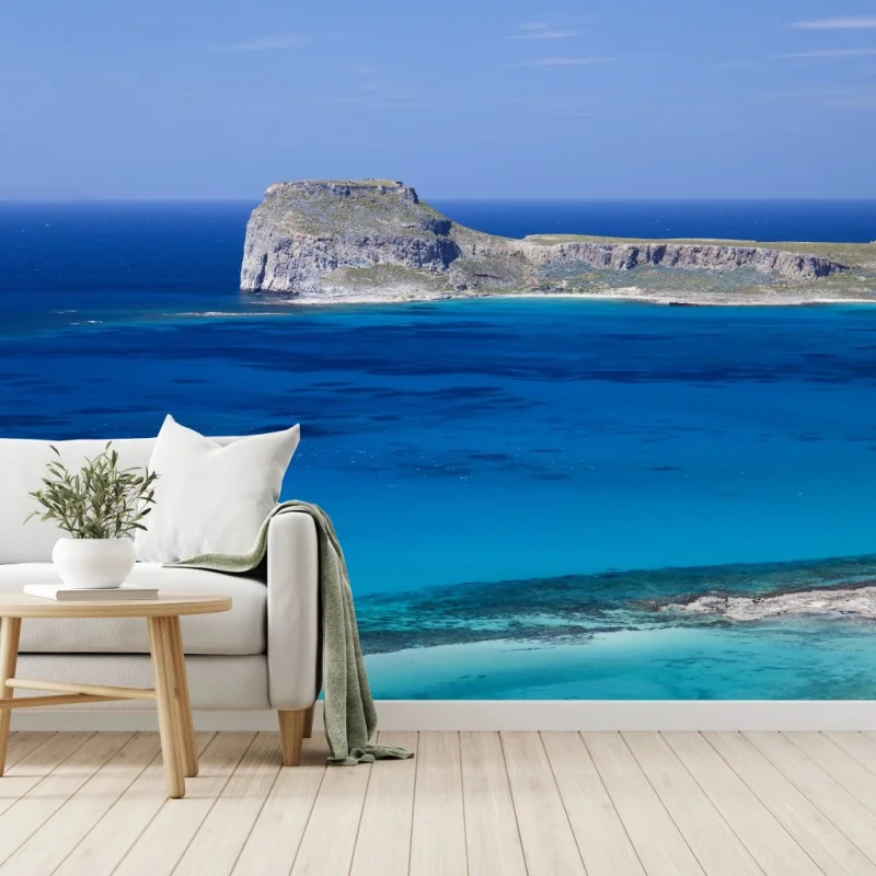 Fototapete ruhige insellandschaft mit türkisblauem meer