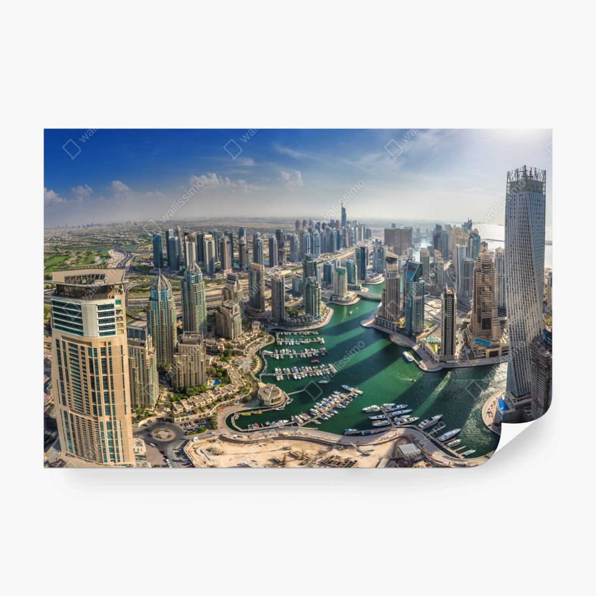 Fototapete Dubai Marina panorama skyline – Wallnifity®