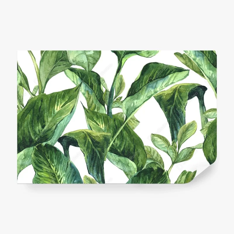 Fototapete tropische dschungel-wildtierszene – Wallnifity®