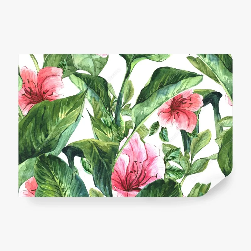 Fototapete üppige tropische blätter – Wallnifity®