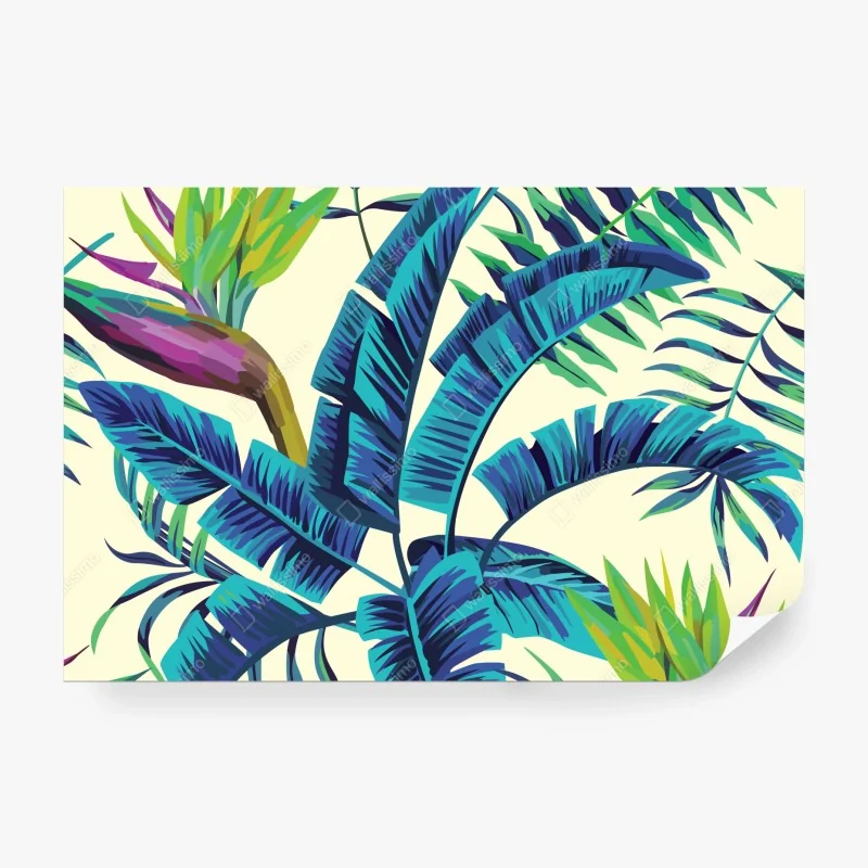 Fototapete ruhiger waldsee mit hölzerner brücke – Wallnifity®