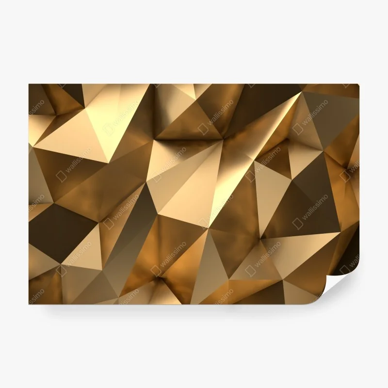 Fototapete goldene geometrische facetten
