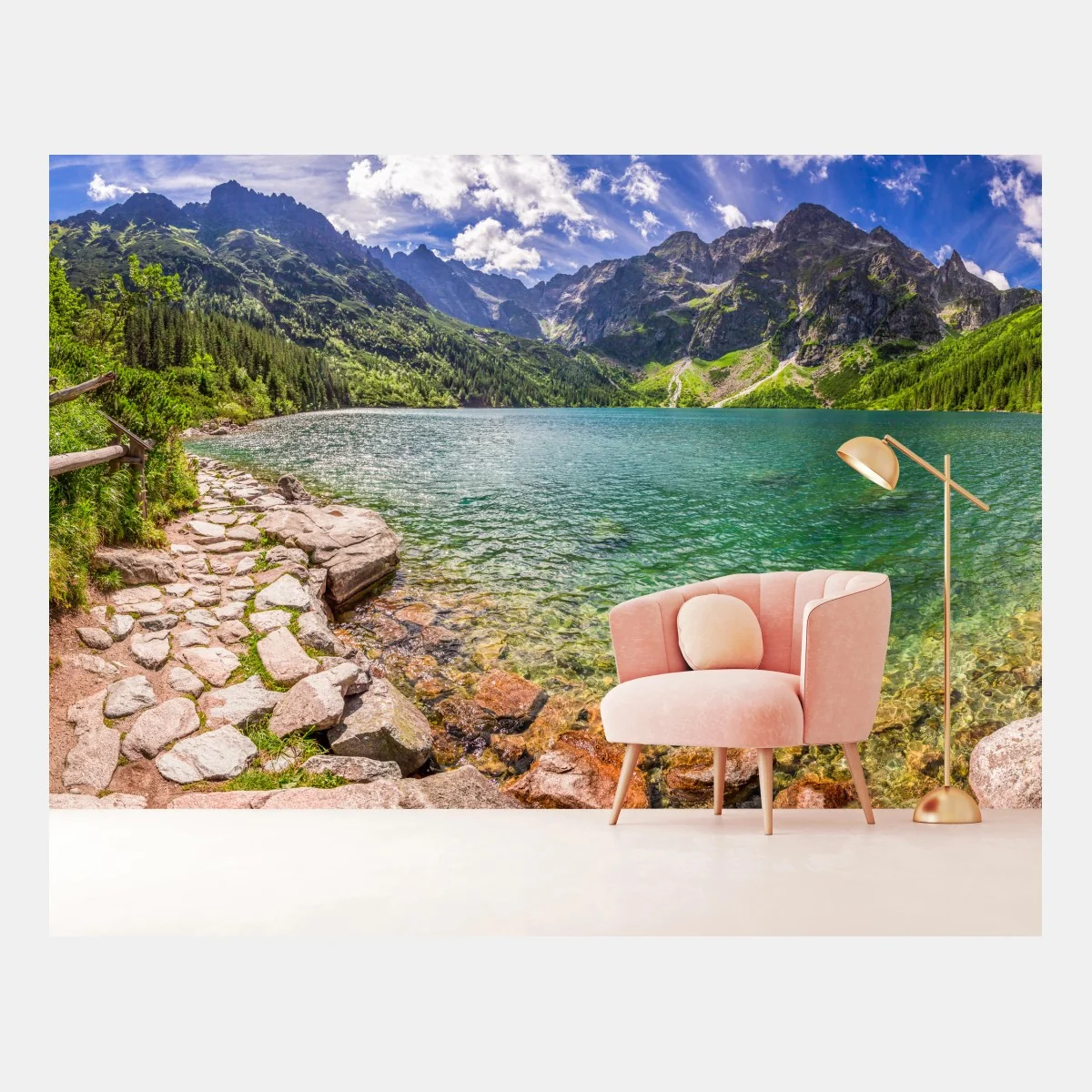 Fototapete panorama Morskie Oko, Tatra – Wallnifity® Fototapete panorama Morskie Oko, Tatra – Wallnifity®