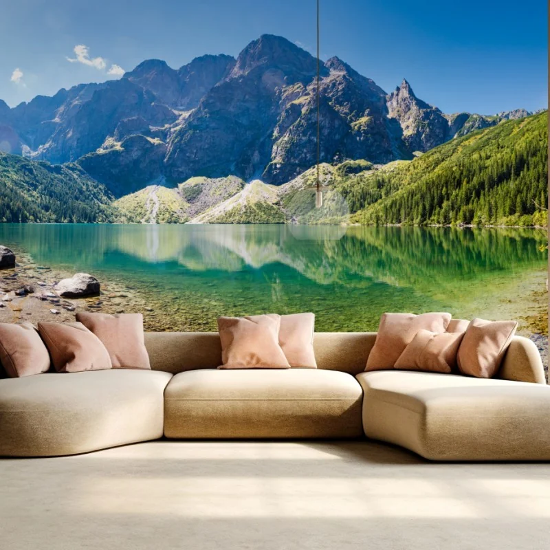 Fototapete ruhiger alpensee – Wallnifity®