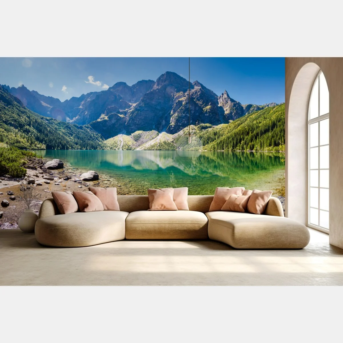 Fototapete ruhiger alpensee – Wallnifity®