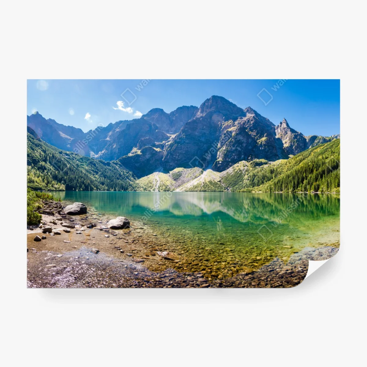 Fototapete ruhiger alpensee – Wallnifity®
