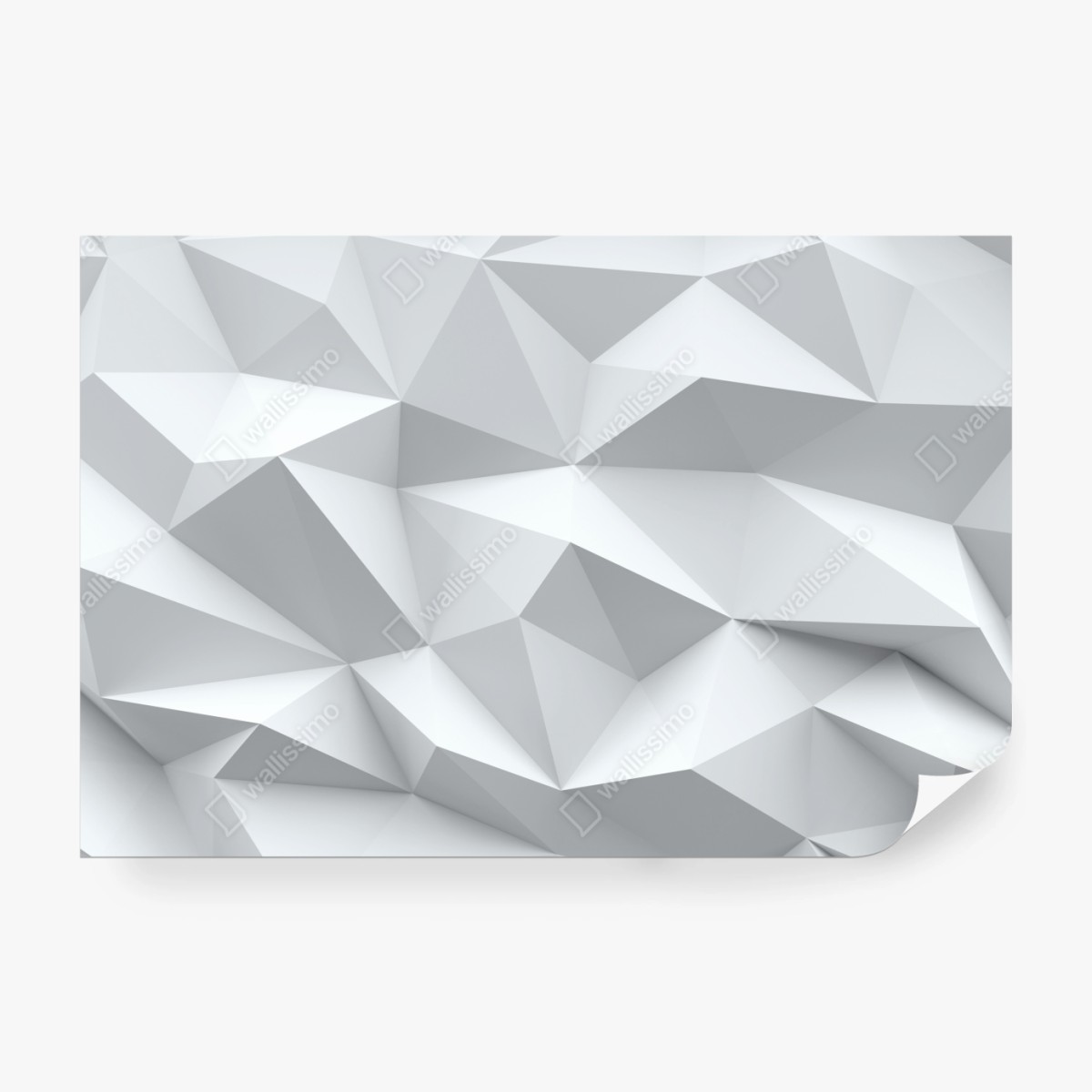 Fototapete weißes dreidimensionales low-poly geometrisches muster – Wallnifity® Fototapete weißes dreidimensionales low-poly geometrisches muster – Wallnifity®