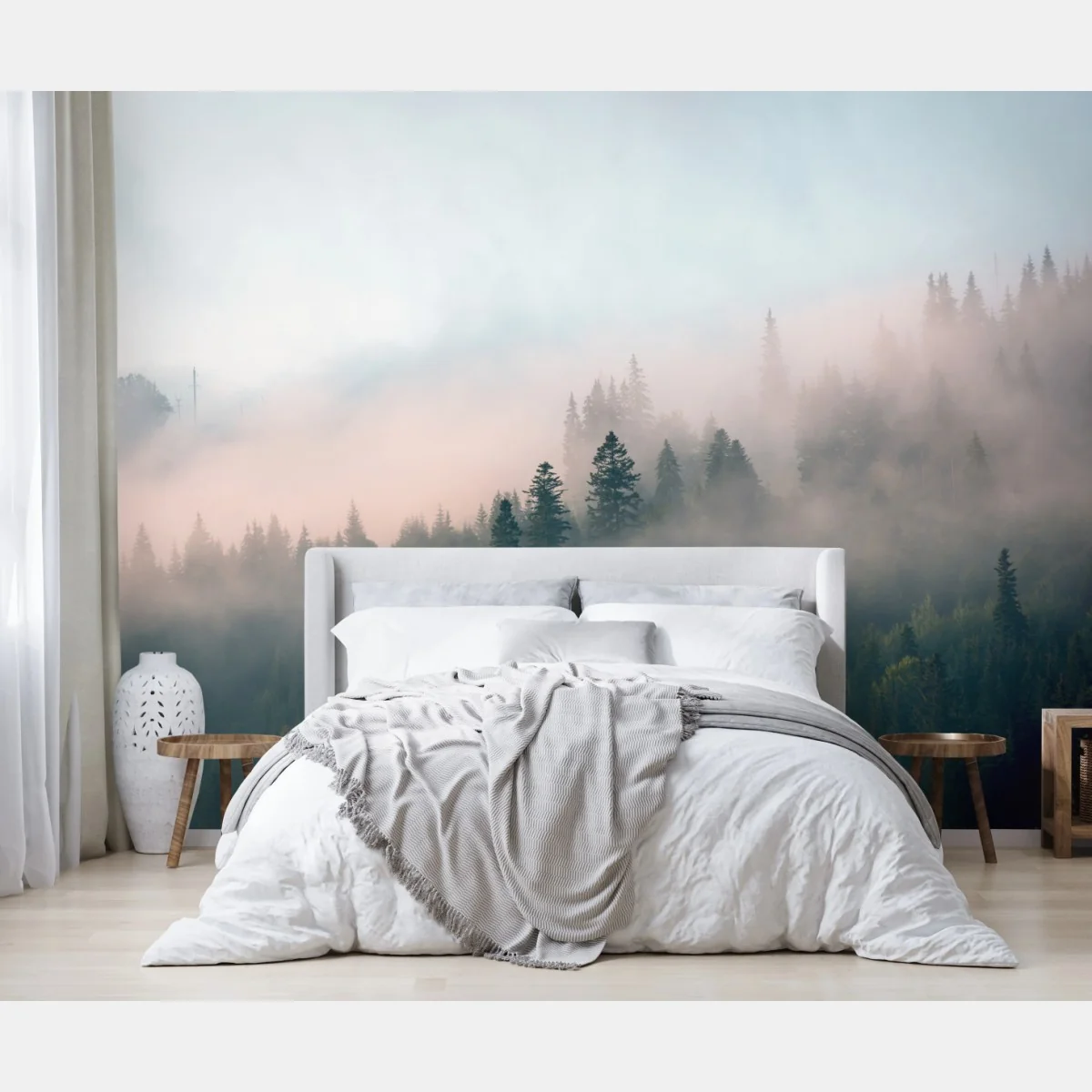 Fototapete nebliger morgenwald – Wallnifity® Fototapete nebliger morgenwald – Wallnifity®