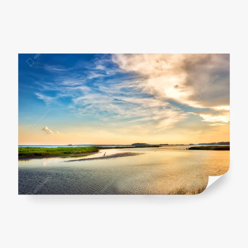 Fototapete botanisches blattmuster im dschungelstil – Wallnifity®