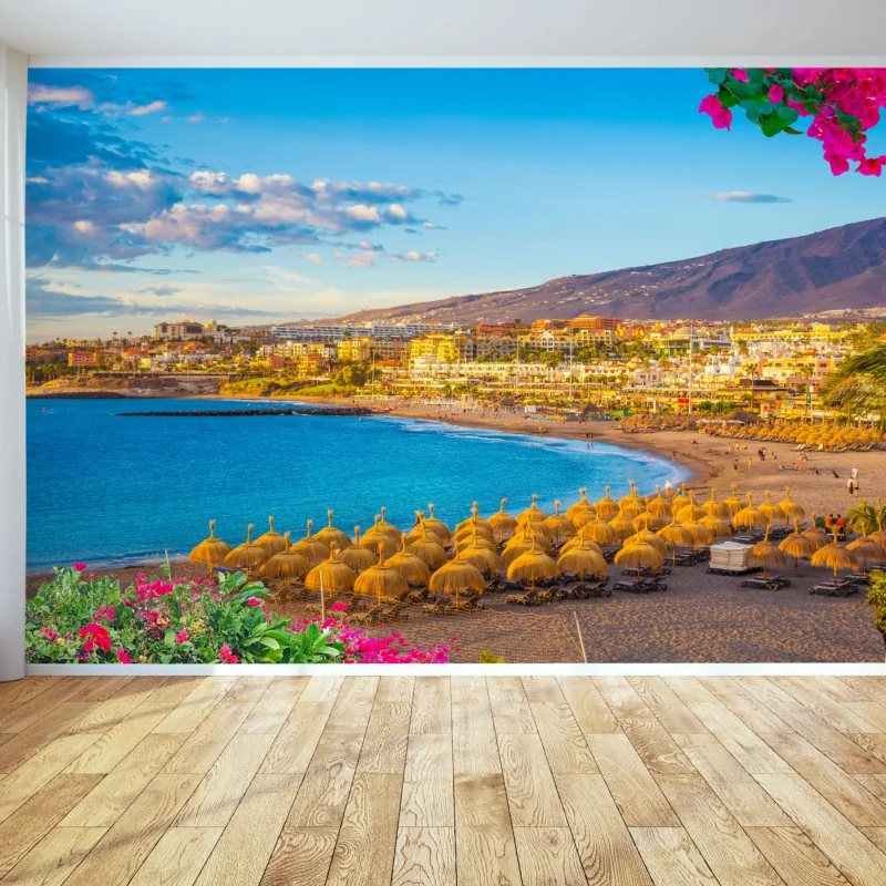 Fototapete sonniger strand Torviscas, Teneriffa