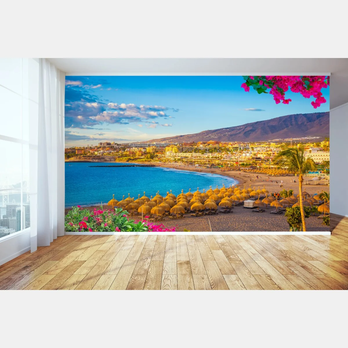 Fototapete sonniger strand Torviscas, Teneriffa – Wallnifity® Fototapete sonniger strand Torviscas, Teneriffa – Wallnifity®