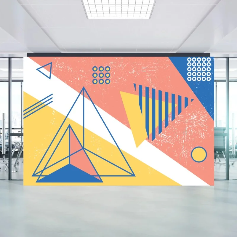 Fototapete pastellfarbene geometrische komposition – Wallnifity® Fototapete pastellfarbene geometrische komposition – Wallnifity®