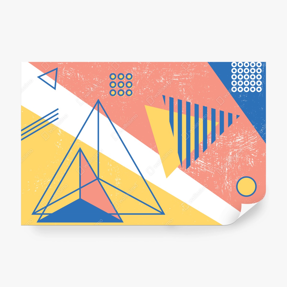 Fototapete pastellfarbene geometrische komposition – Wallnifity® Fototapete pastellfarbene geometrische komposition – Wallnifity®