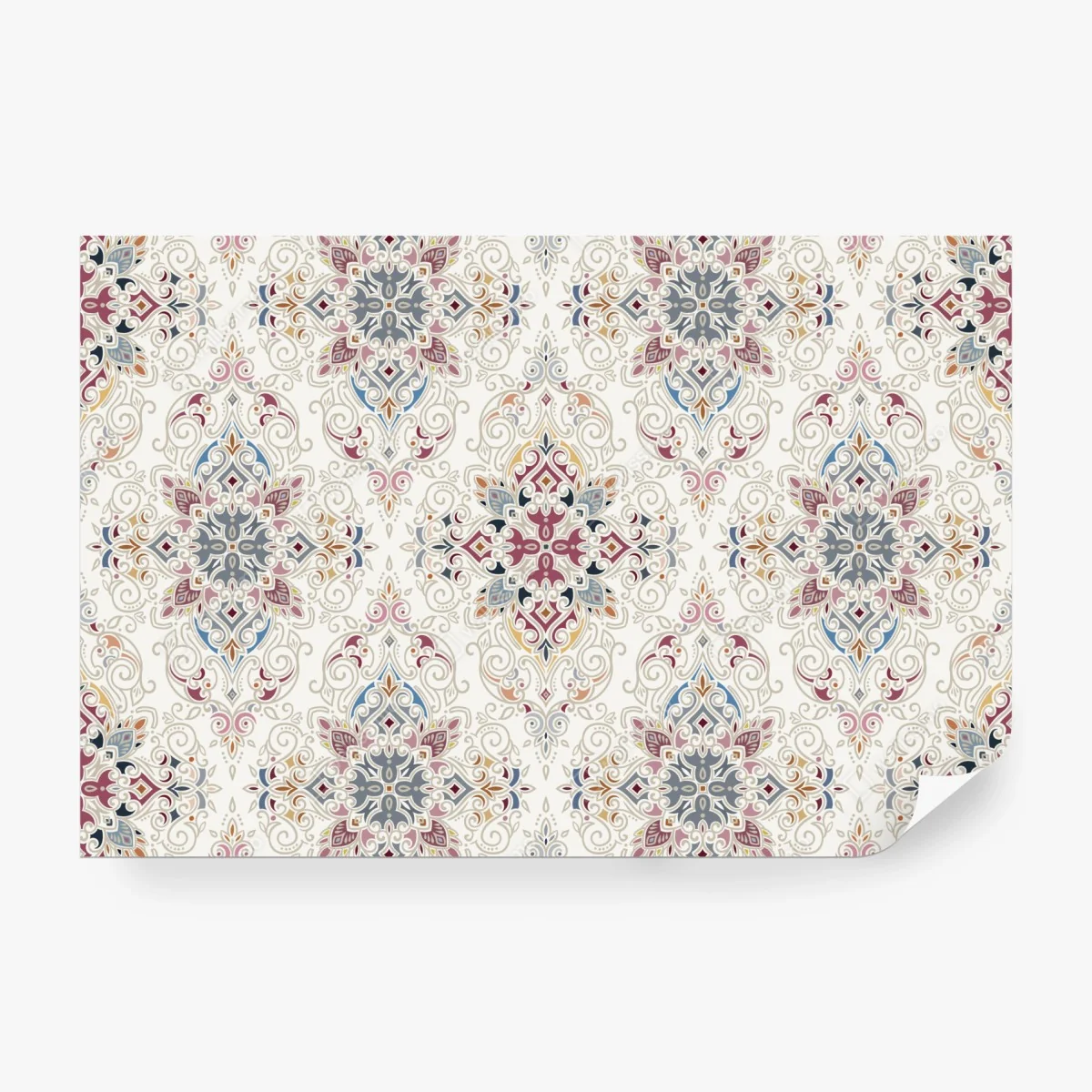 Fototapete ornamentales vintage-damastmuster – Wallnifity®