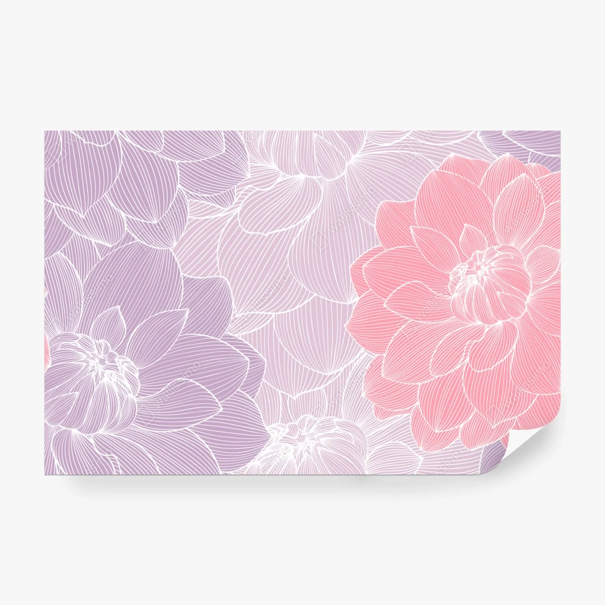 Fototapete zartes pastell blumenmuster – Wallnifity® Fototapete zartes pastell blumenmuster – Wallnifity®