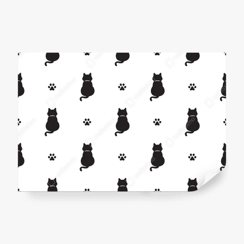 Fototapete vintage fast-food muster – Wallnifity®