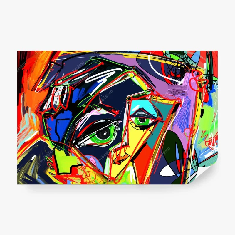 Fototapete tropischer kokos-ananas-cocktail am strand bei sonnenuntergang – Wallnifity®