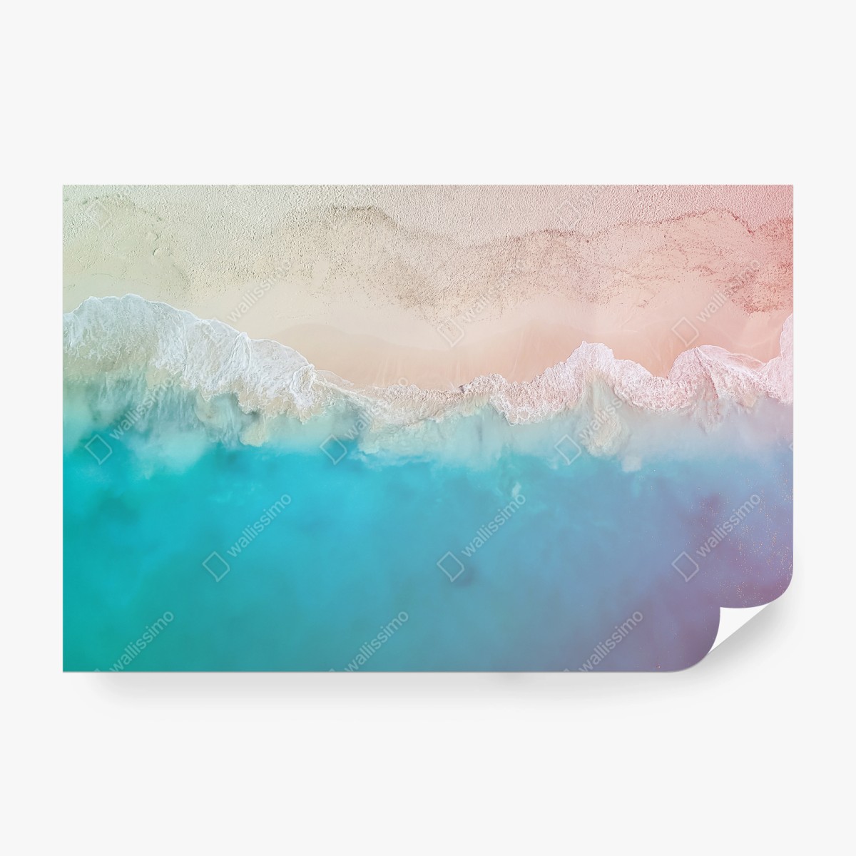Fototapete pastell türkis strand aus der luft – Wallnifity® Fototapete pastell türkis strand aus der luft – Wallnifity®