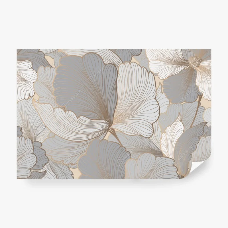 Fototapete tropisches ananasmuster auf gelbem hintergrund – Wallnifity®