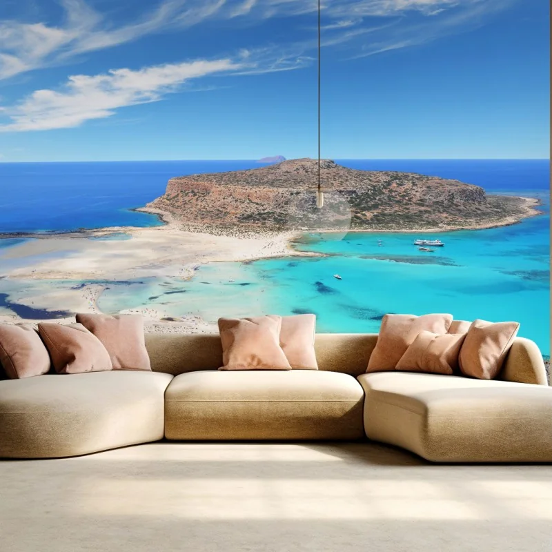 Fototapete lagune Balos türkislandschaft, Kreta