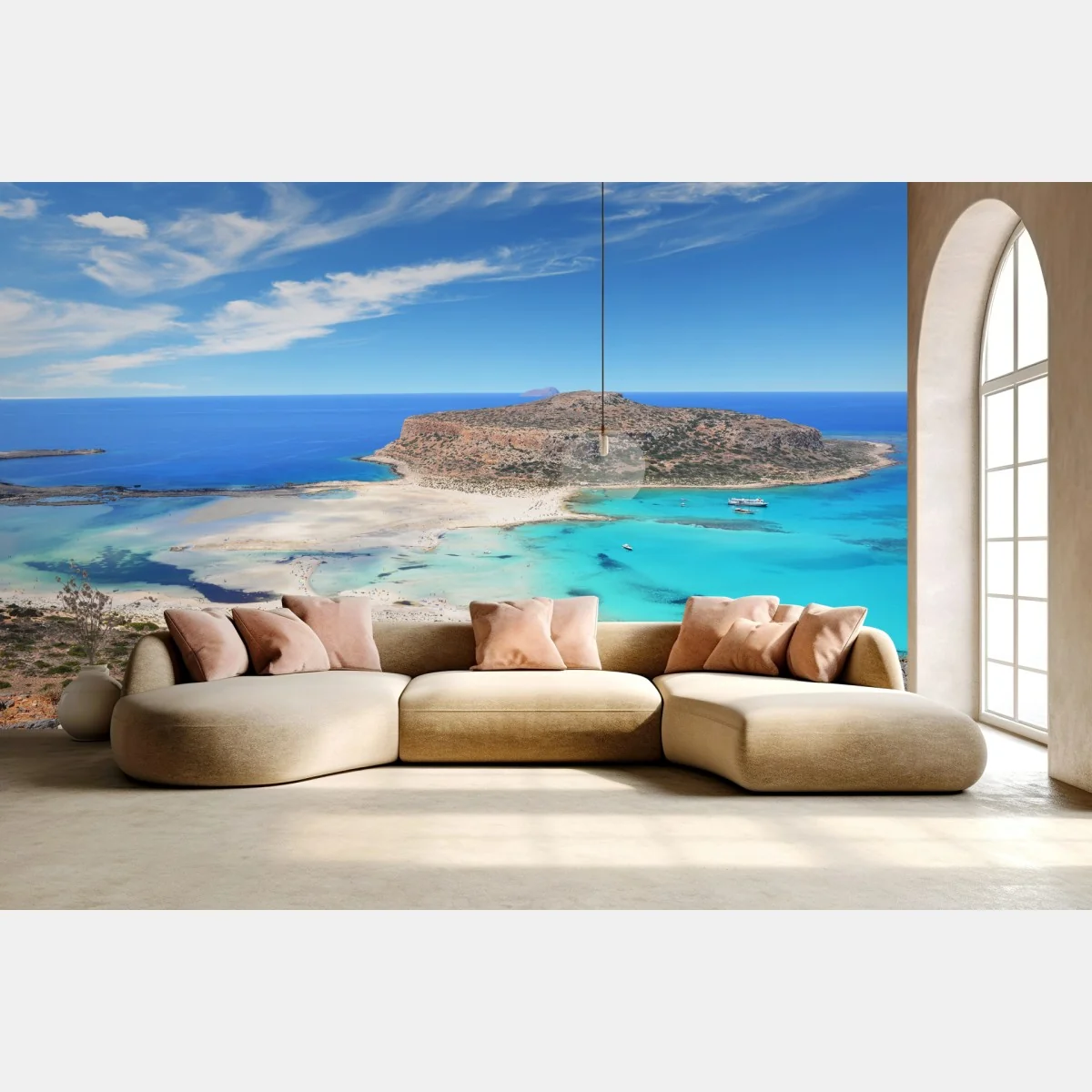 Fototapete lagune Balos türkislandschaft, Kreta – Wallnifity®