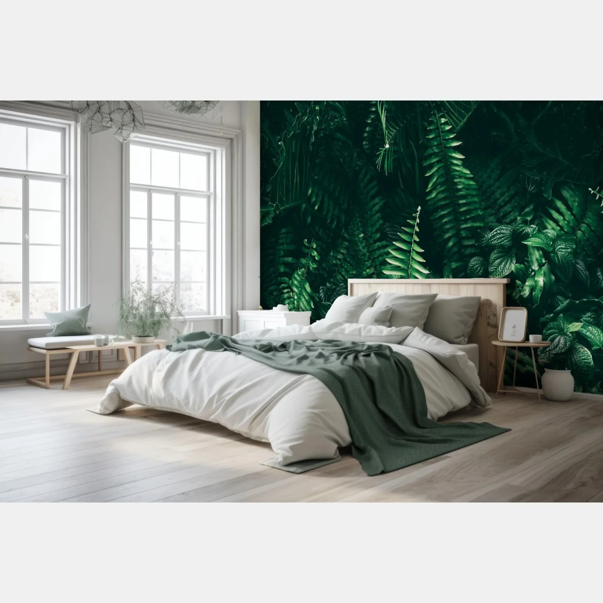 Fototapete üppige tropische grüne blätter – Wallnifity®