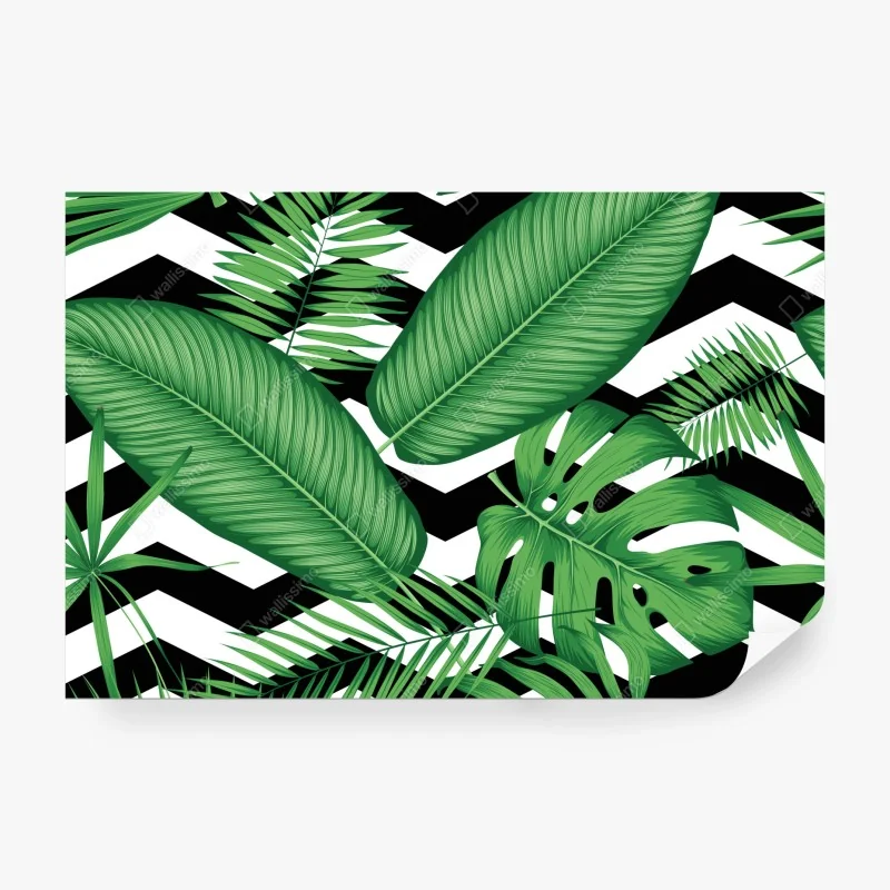 Fototapete verspieltes gepardenmuster auf türkisgrund – Wallnifity®