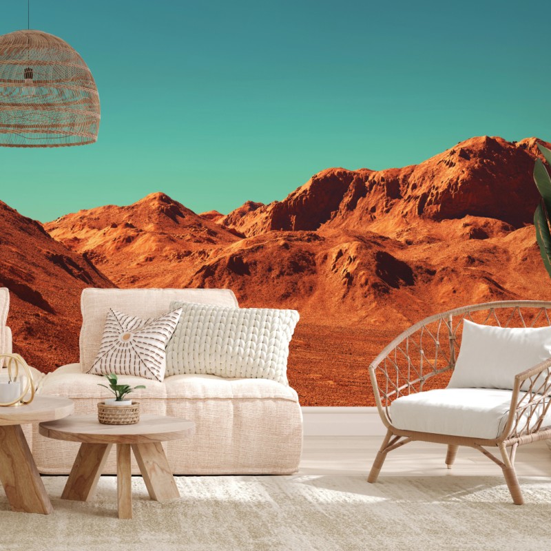 Fototapete marslandschaft — planetarische szene