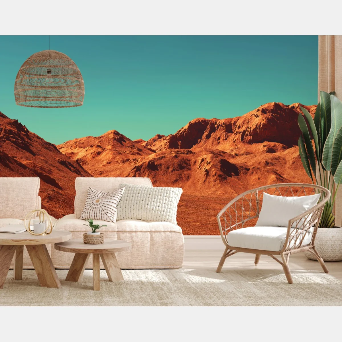 Fototapete marslandschaft — planetarische szene – Wallnifity®