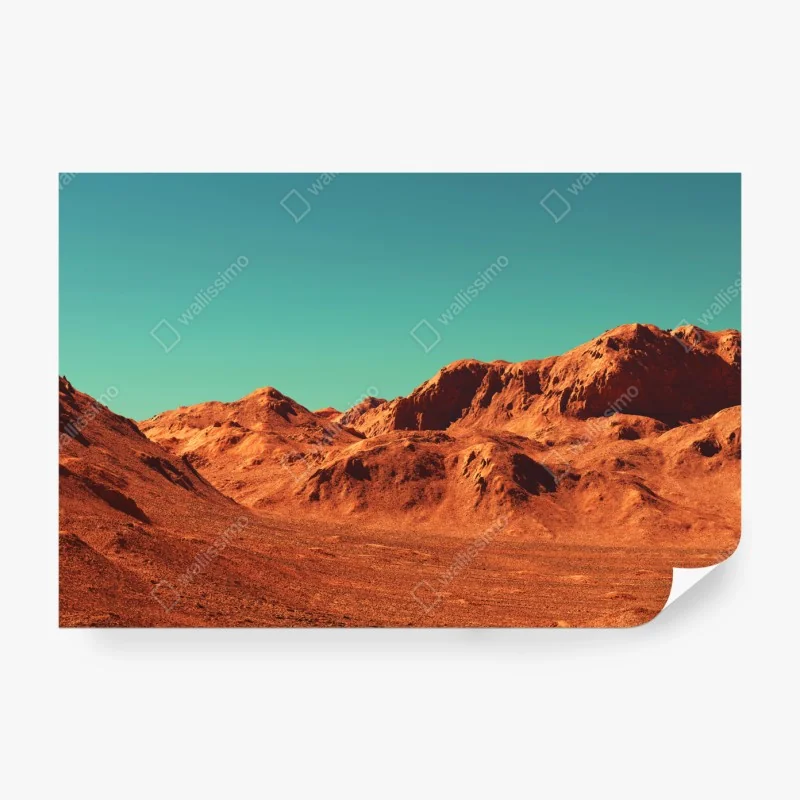 Fototapete marslandschaft — planetarische szene