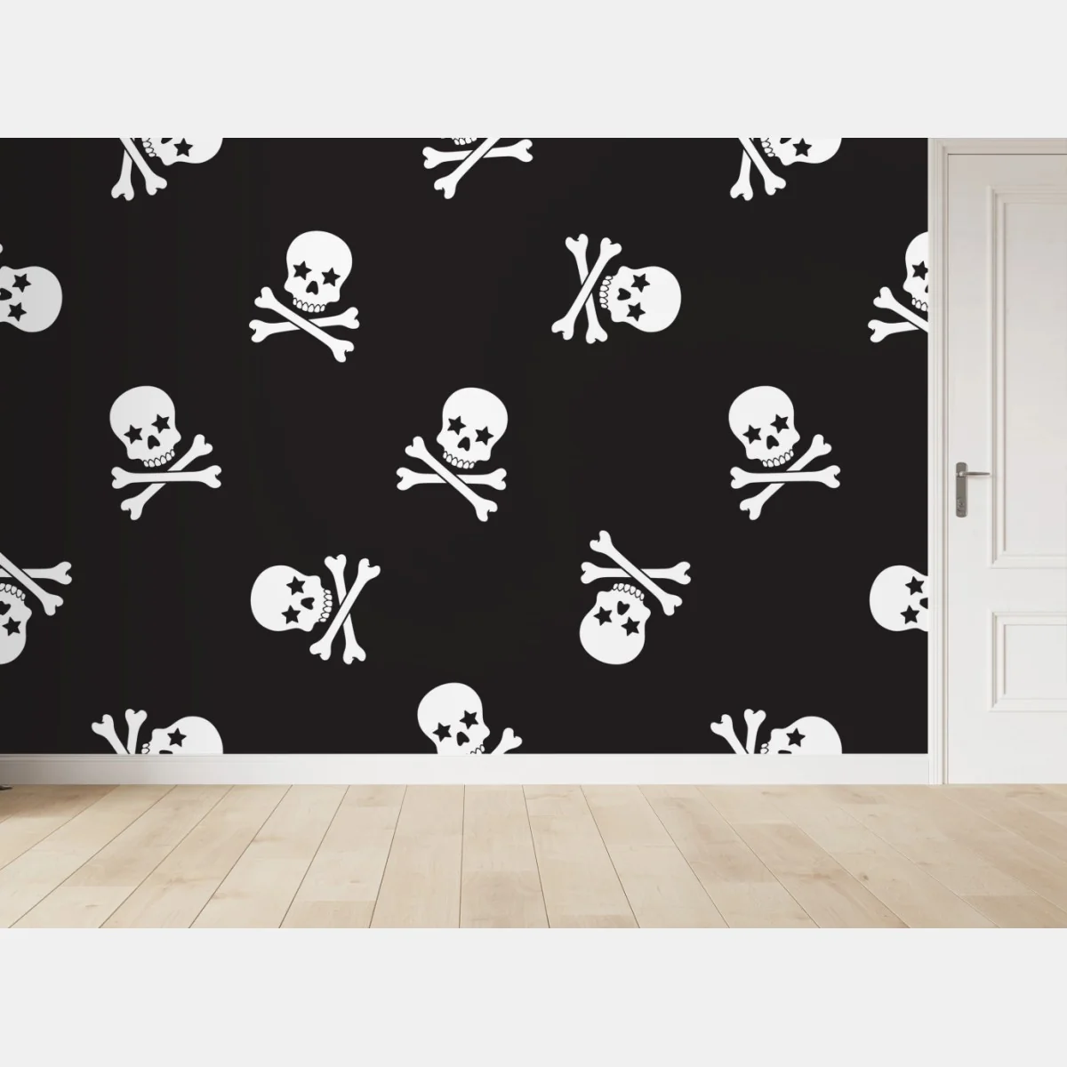 Fototapete schädel und gekreuzte knochen nahtloses muster – Wallnifity® Fototapete schädel und gekreuzte knochen nahtloses muster – Wallnifity®