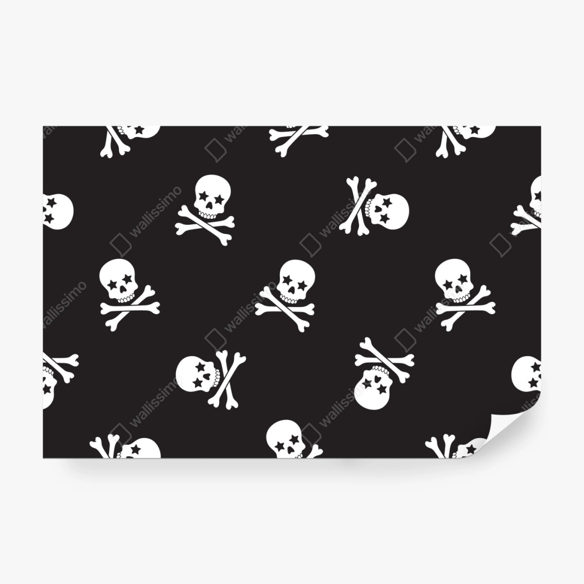 Fototapete schädel und gekreuzte knochen nahtloses muster – Wallnifity® Fototapete schädel und gekreuzte knochen nahtloses muster – Wallnifity®