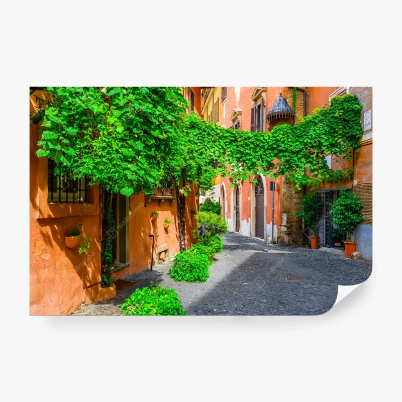 Fototapete malerische gasse in Trastevere, Rom