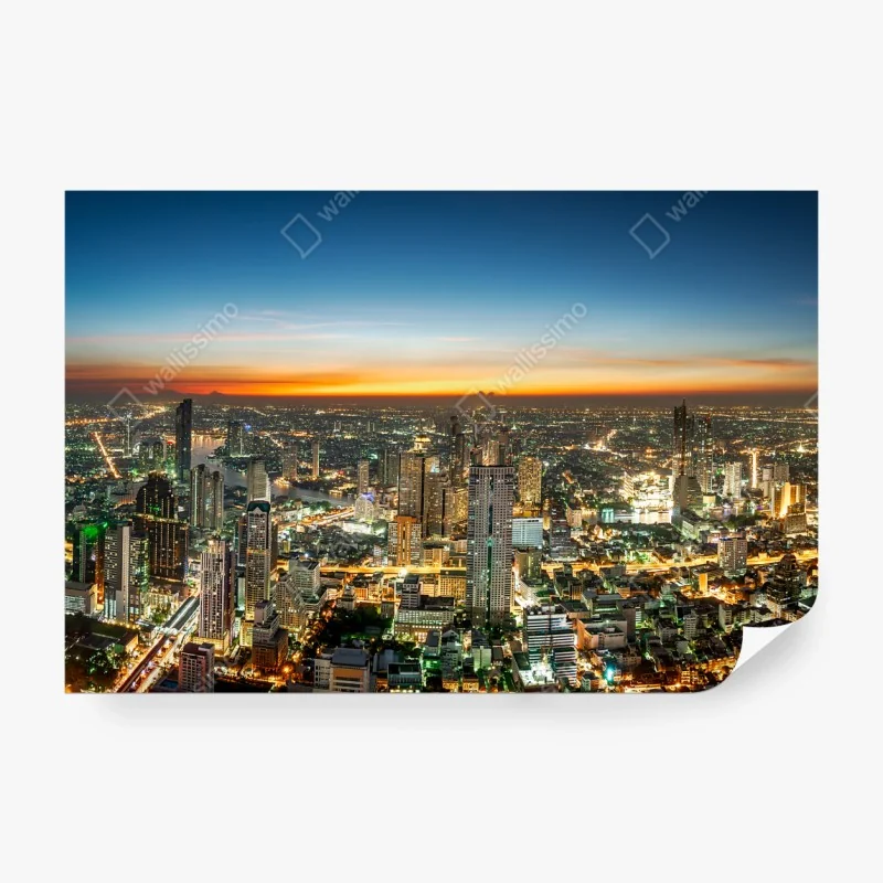 Fototapete leuchtendes zitrus geometrisches muster – Wallnifity®