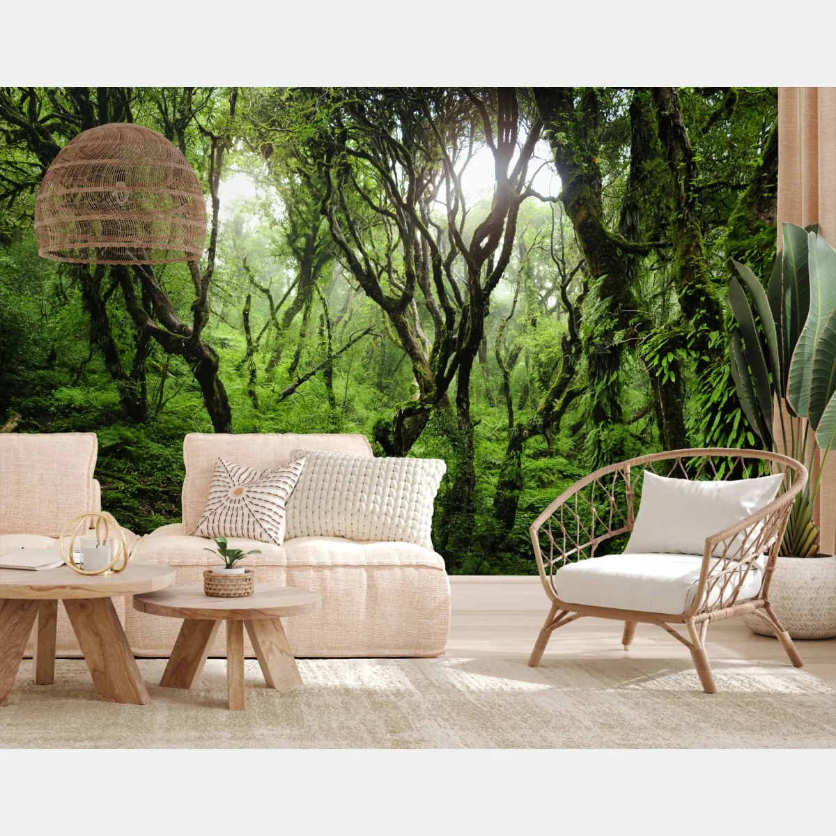 Fototapete mystischer grüner wald – Wallnifity® Fototapete mystischer grüner wald – Wallnifity®