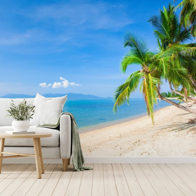 Fototapete tropischer palmenstrand