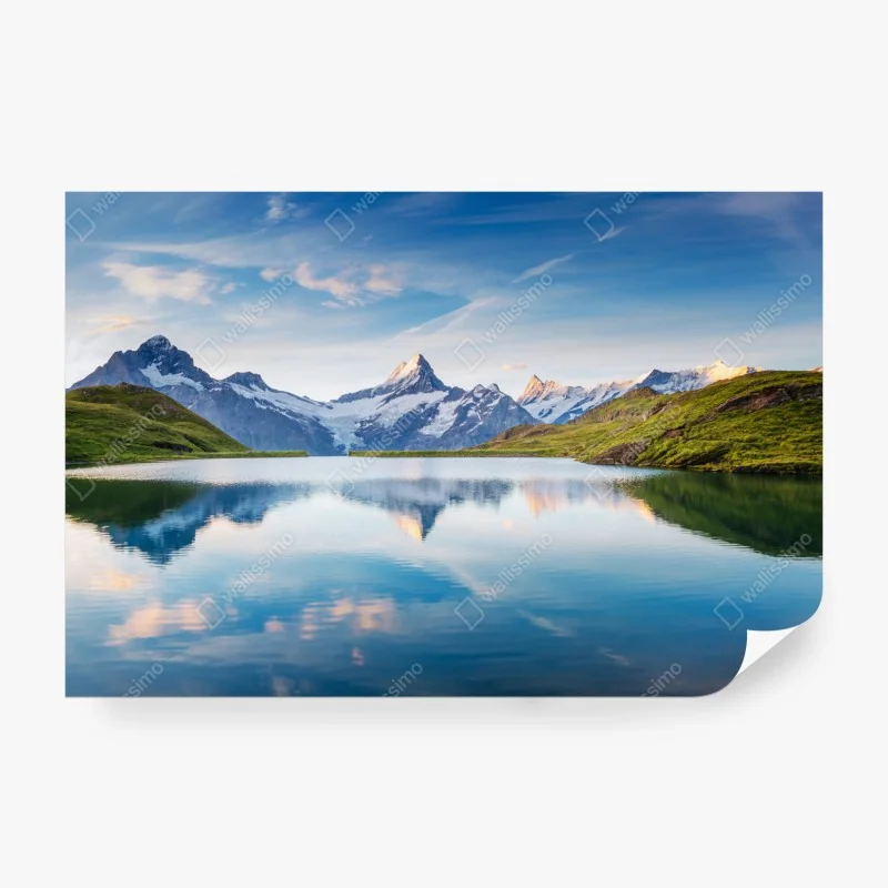 Fototapete panorama von Boston bei sonnenuntergang mit Zakim und Tobin brücken – Wallnifity®