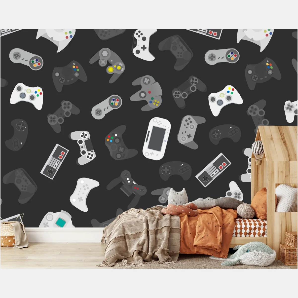 Fototapete retro controller muster – Wallnifity® Fototapete retro controller muster – Wallnifity®