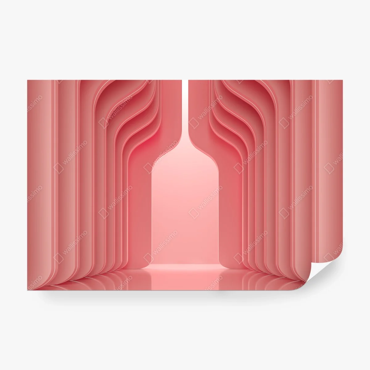 Fototapete zeitgenössisches korallenrosa architekturmotiv – Wallnifity® Fototapete zeitgenössisches korallenrosa architekturmotiv – Wallnifity®