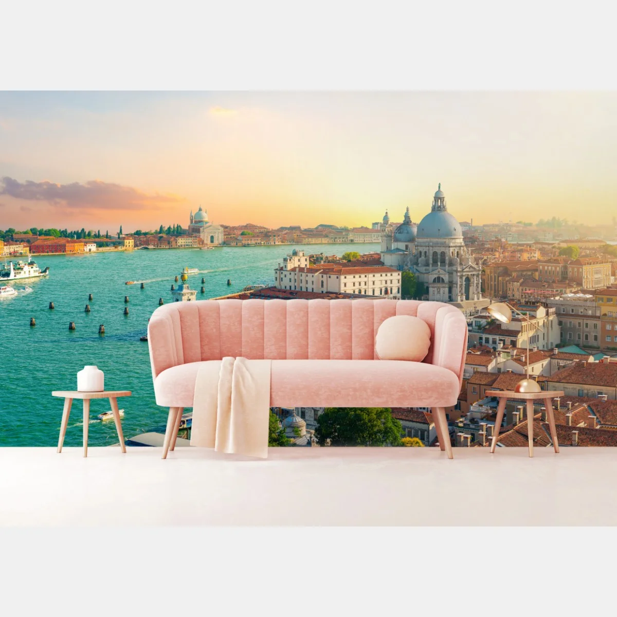 Fototapete sonnenuntergangspanorama von Venedig – Wallnifity®