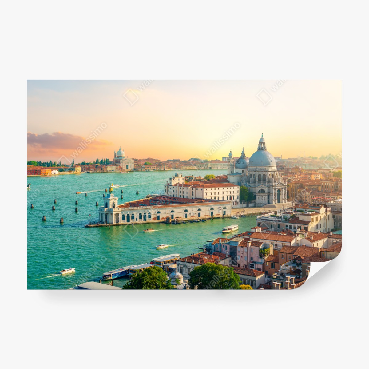 Fototapete sonnenuntergangspanorama von Venedig – Wallnifity®