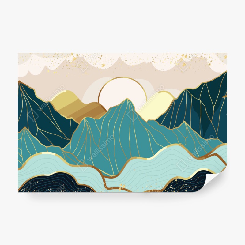 Fototapete pastell tropischer flamingo garten – Wallnifity®