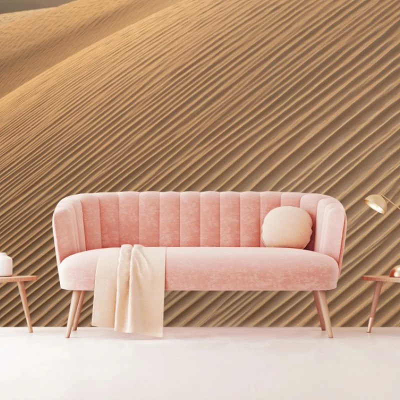 Fototapete goldene sanddünen minimalistisches landschaftsbild