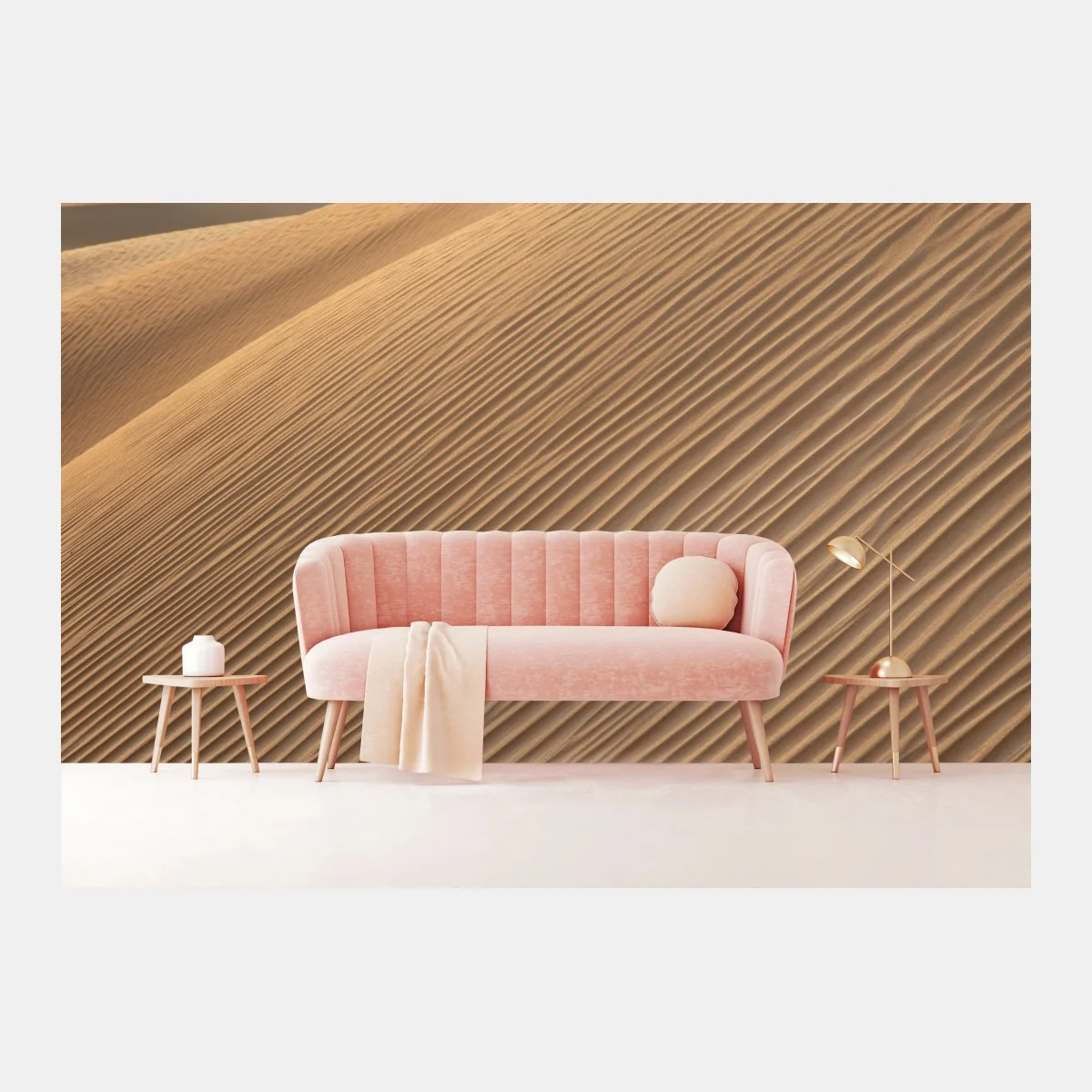 Fototapete goldene sanddünen minimalistisches landschaftsbild – Wallnifity® Fototapete goldene sanddünen minimalistisches landschaftsbild – Wallnifity®