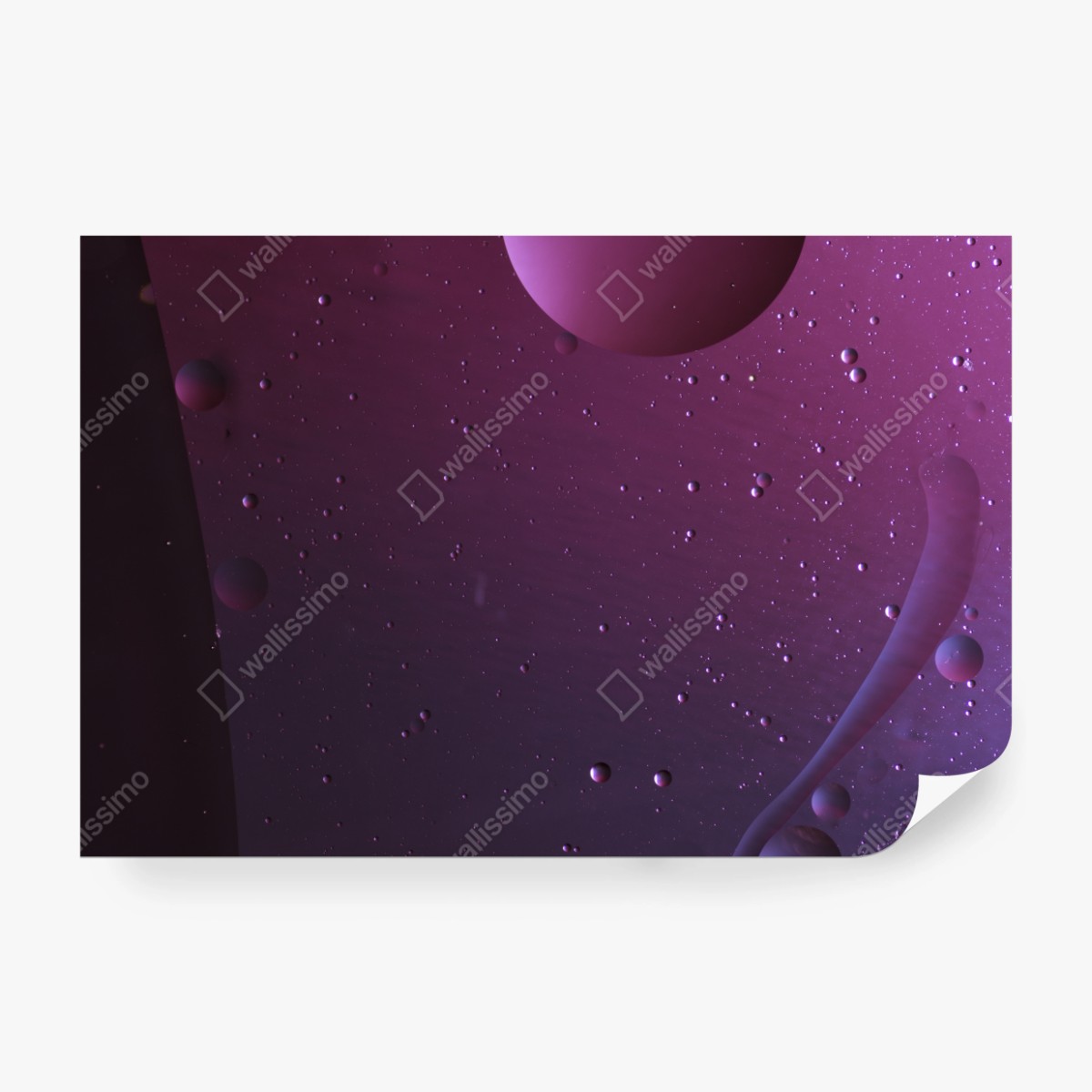 Fototapete violette kosmische sphären abstrakte kunst – Wallnifity®