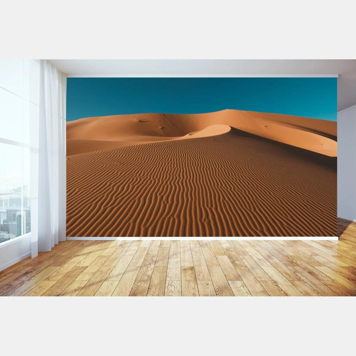 Fototapete goldene sanddünen unter tiefblauem himmel – Wallnifity® Fototapete goldene sanddünen unter tiefblauem himmel – Wallnifity®