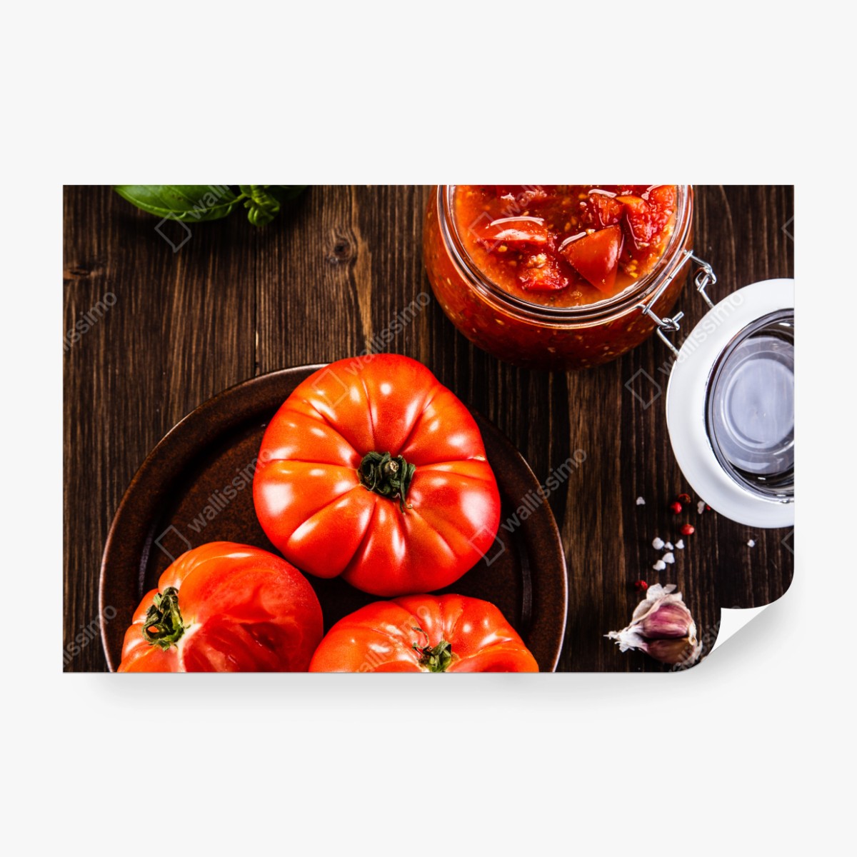 Fototapete frische tomaten und hausgemachte tomatensauce – Wallnifity® Fototapete frische tomaten und hausgemachte tomatensauce – Wallnifity®